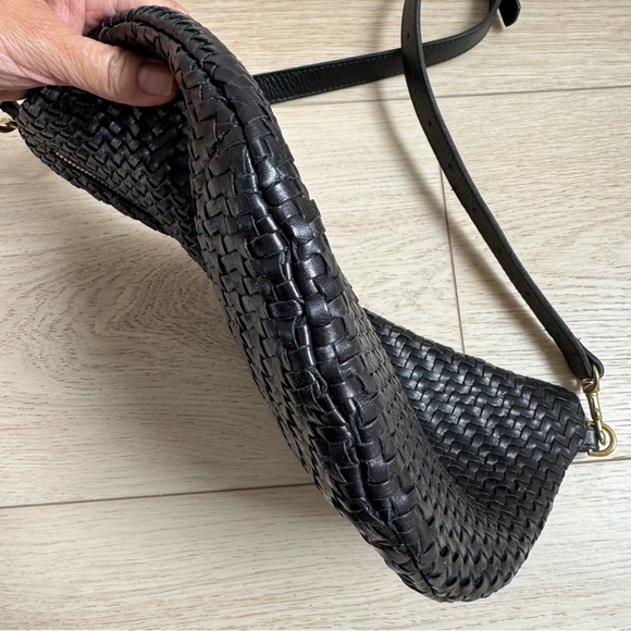 Clare V Grande Fanny - Black Woven Fanny Pack / Belt Bag - Picture 6 of 7
